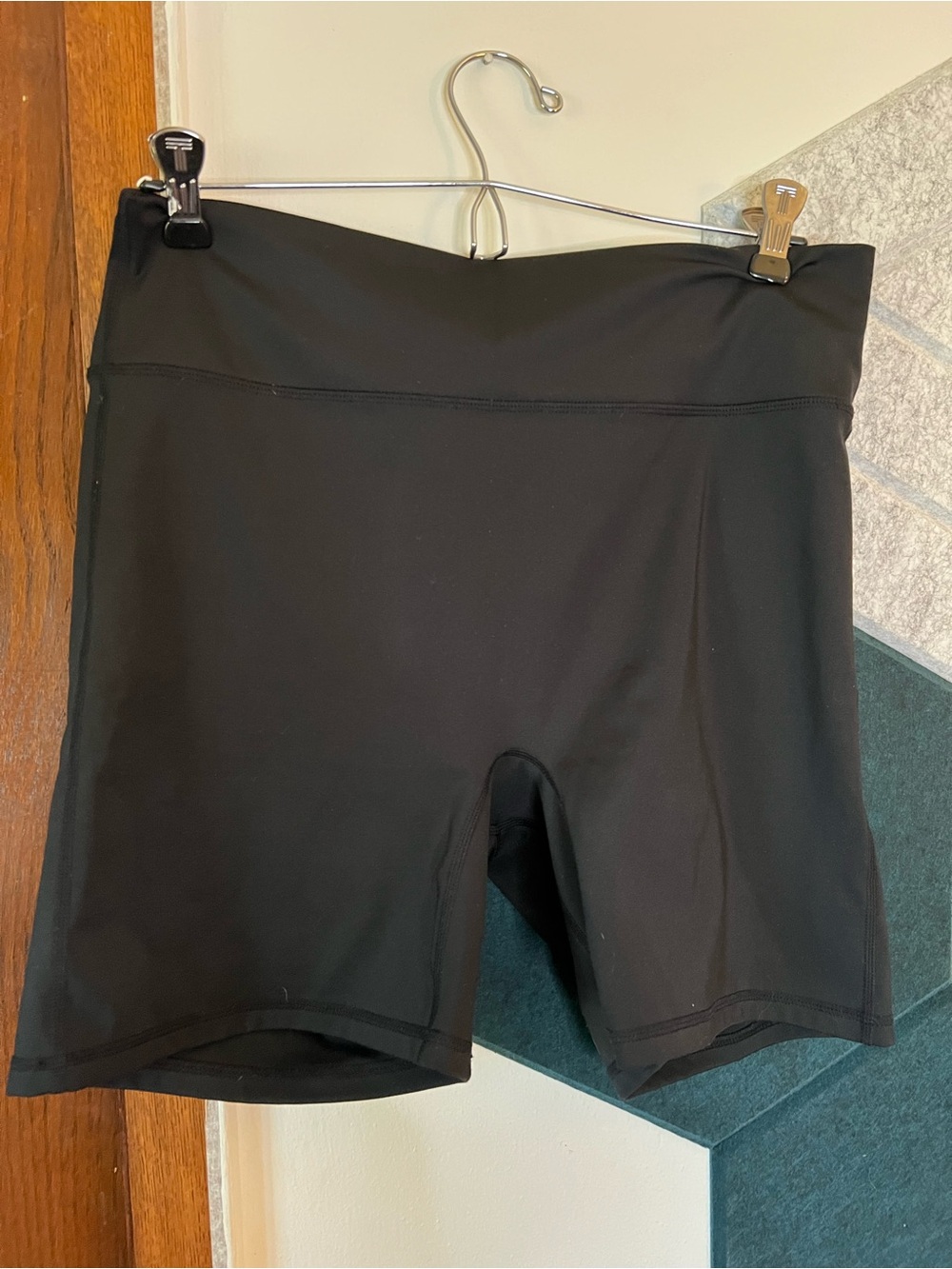 Fabletics Black High-Rise Bike Shorts